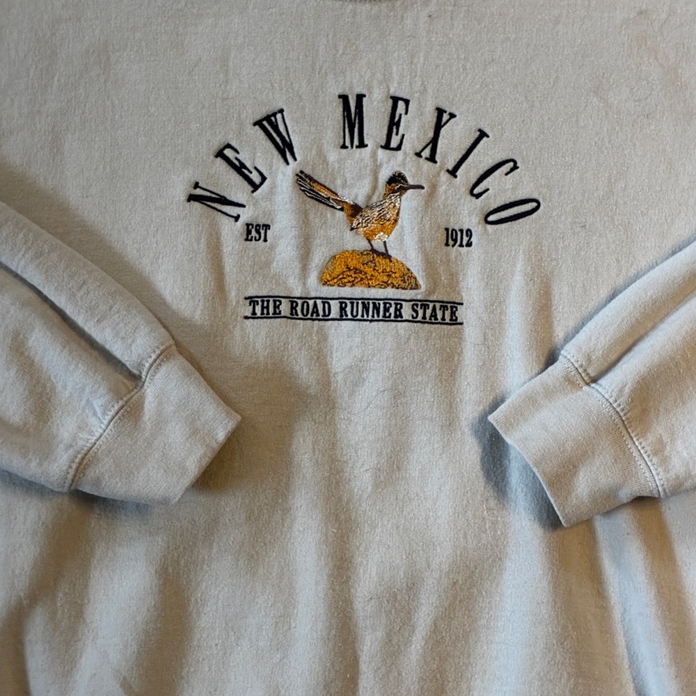 New Mexico Roadrunner Crewneck Sweatshirt Gildan Heavy Blend Small - Picture 2 of 4